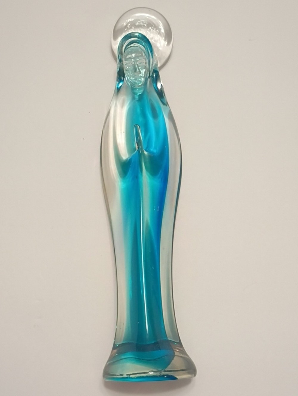 Murano Art Glass  Mary Madonna Statue Vintage Catholic